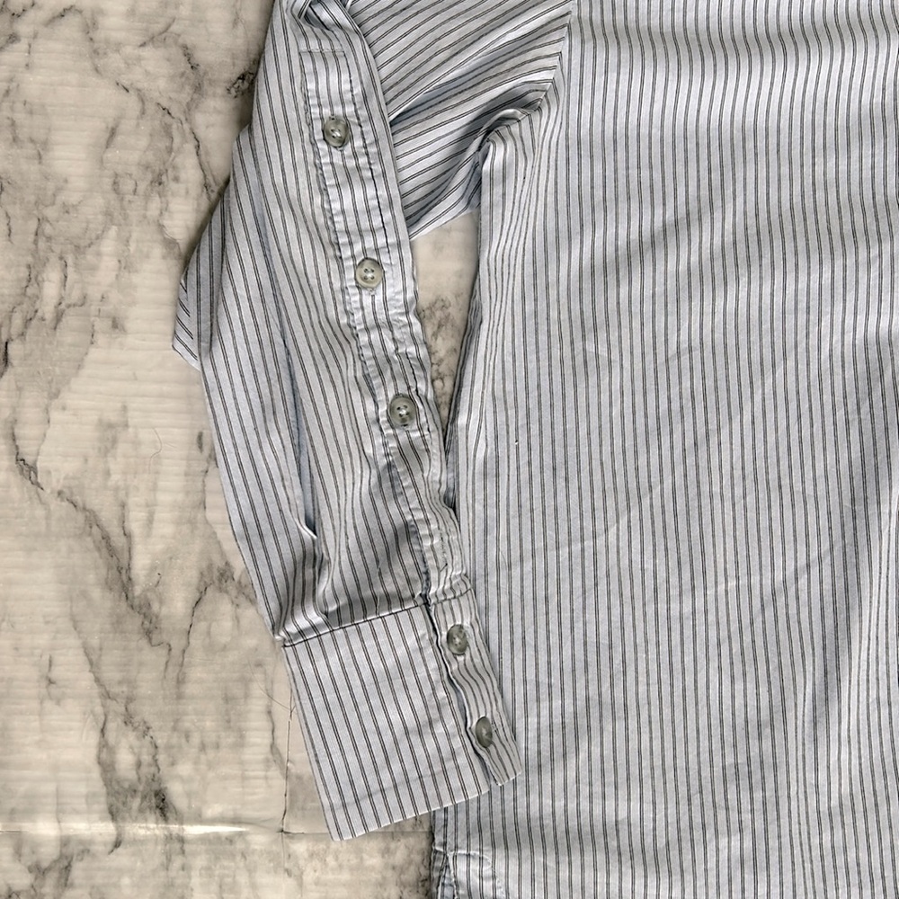 ba&sh | women’s size medium (2) baby blue button up dress shirt “The Lady Shirt” - Picture 4 of 11
